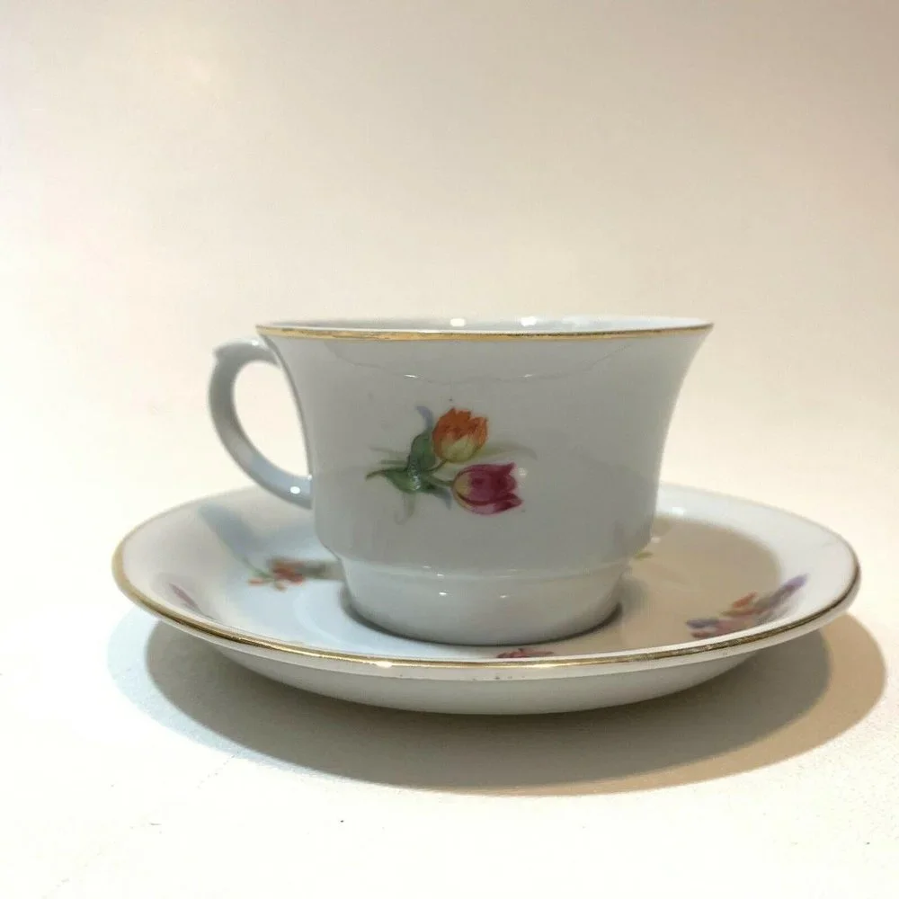 Vintage Arabia Suomi Finlandia 166‎ Floral Tea Cup